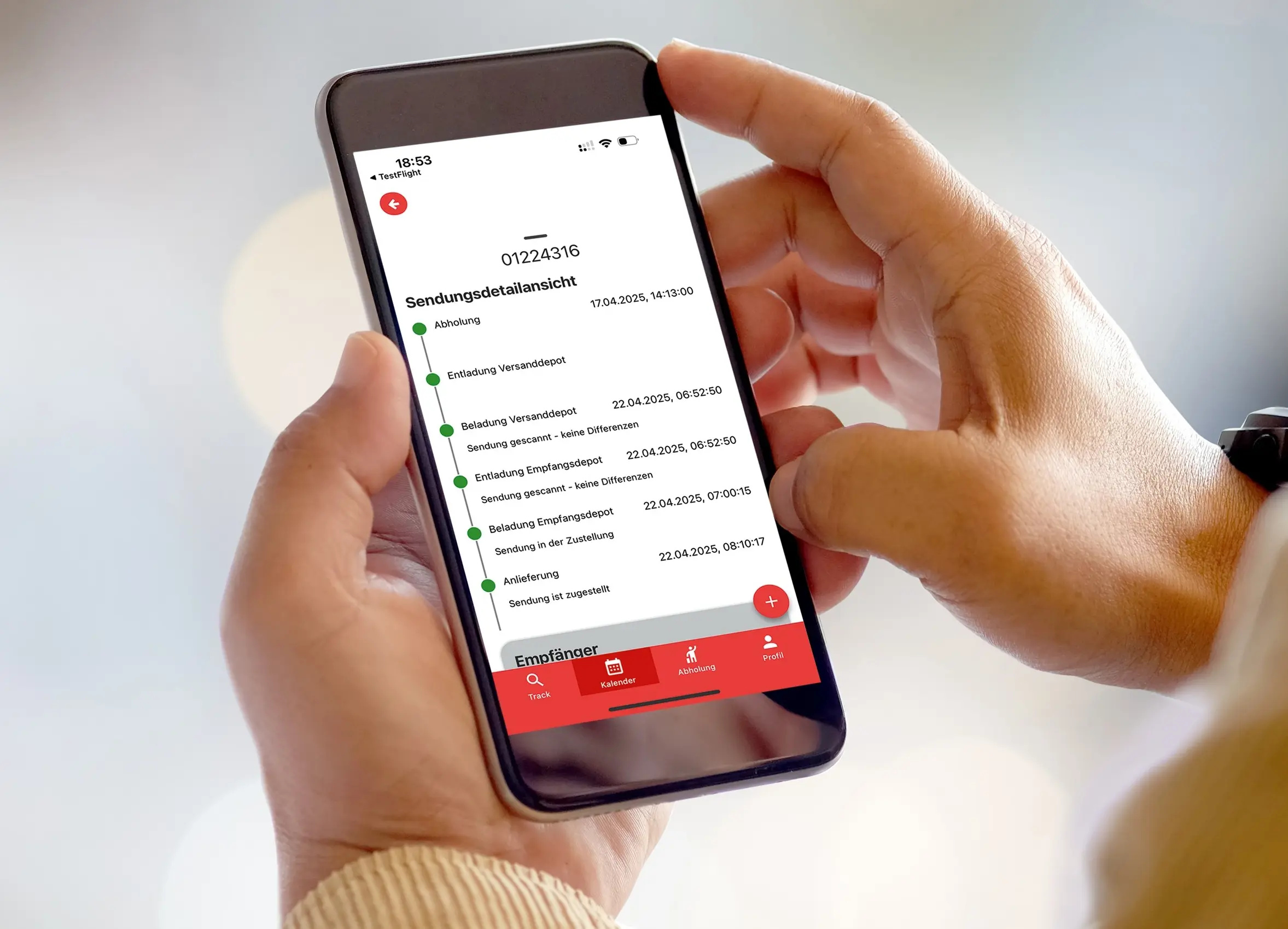 CargoLine_Cepra_Kunden-App2 Neue E-Lkws bei der Spedition Klumpp + Müller
